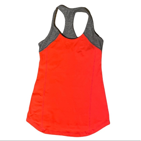 Lululemon Racerback Tank - Love Red / Heather grey - Picture 2 of 4